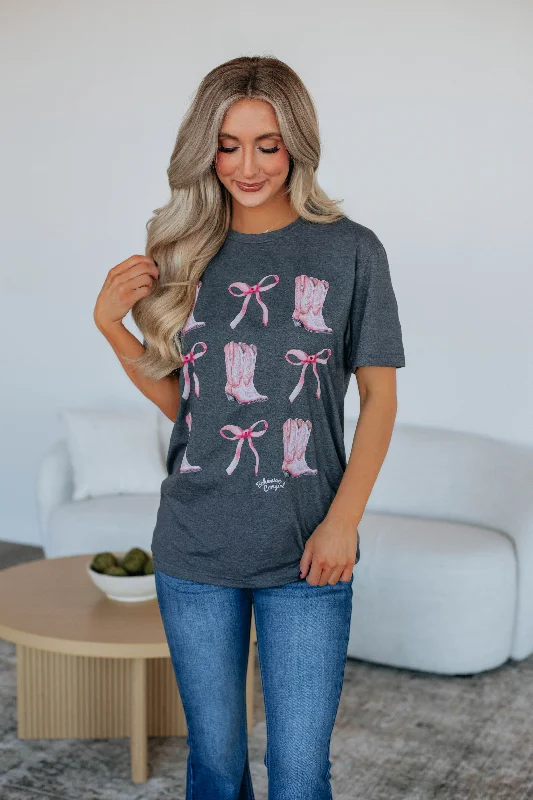 Women’s clothing to inspire confidence and beauty   Boots & Bows Graphic Tee