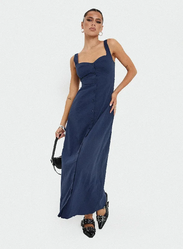 Statement pieces for the confident woman   Vaugn Maxi Dress Navy