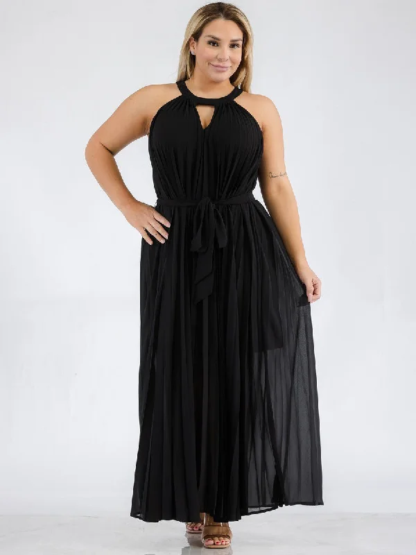 Versatile fashion for every type of woman   Jasmine Plus Size Pleated Maxi Dress