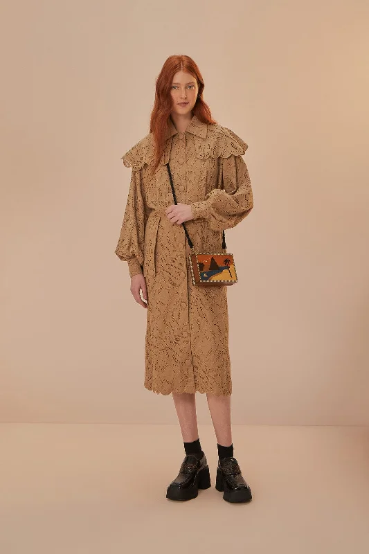 Latest fashion trends for modern women   Brown Laise Trench Coat