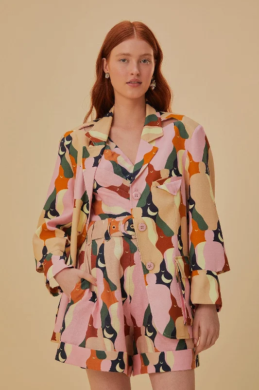 Clothing that’s as bold as you are   The Kiss Multicolor Cut Out Blazer
