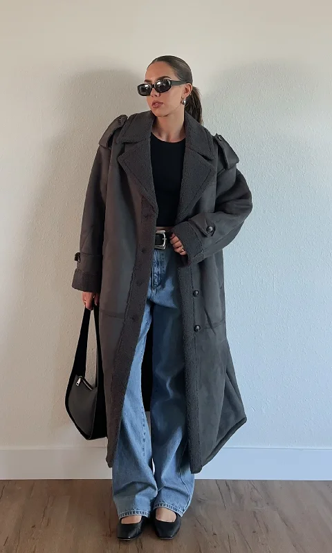 Dress to impress with elegant women’s wear   Solida Coat by 4th & Reckless - FINAL SALE