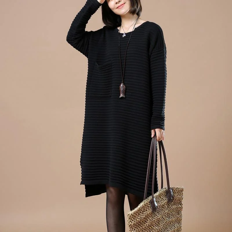 Uncover unique pieces for your perfect wardrobe   Long black sweaters plus size winter sweater