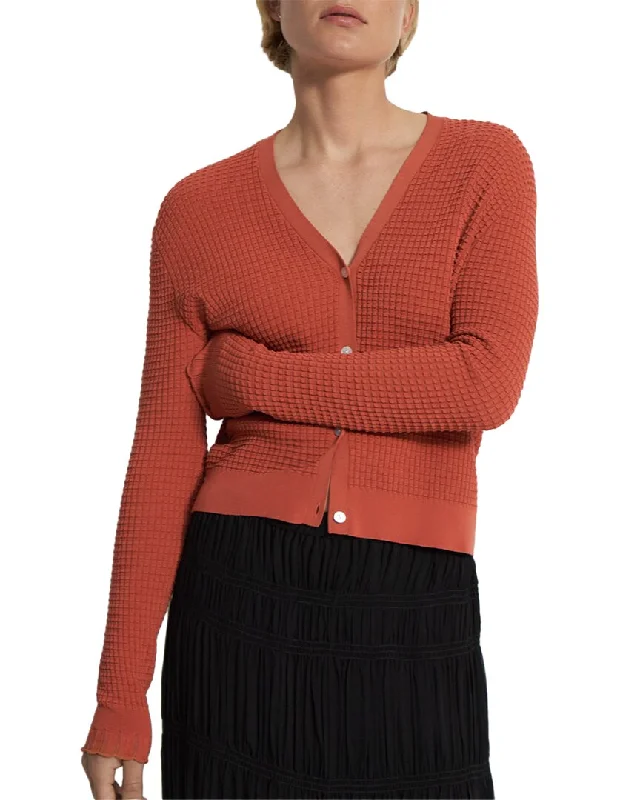 Curated collections for modern, fashionable women   Theory Lace Trim Cashmere-Blend Cardigan