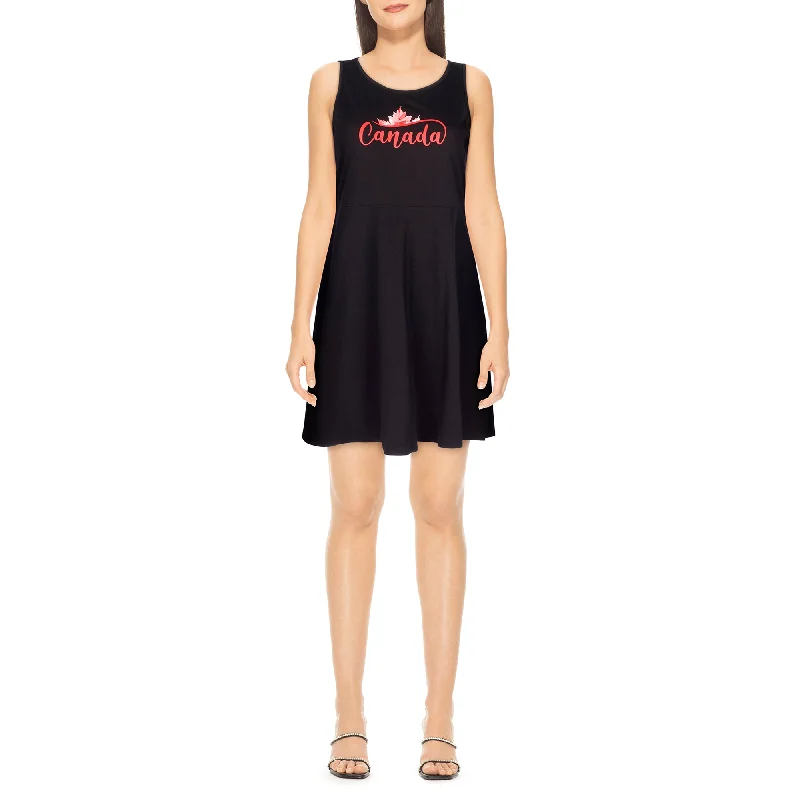 Canada EH! Women's Canada Day Sleeveless Skater Dress