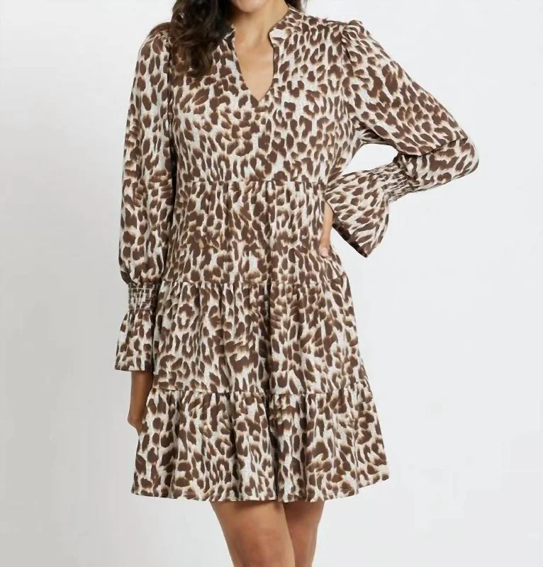 Affordable stylish women’s fashion collection   Tammi Dress In Speckled Cheetah