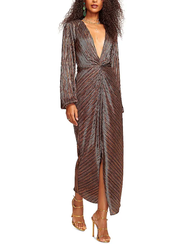 Find your perfect fit with stylish women’s clothing   Sutton Womens Metallic Long Evening Dress