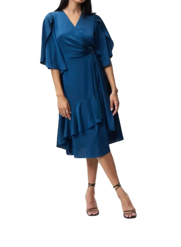Fashion-forward styles that make a statement   Wrap Tiered Dress In Nightfall